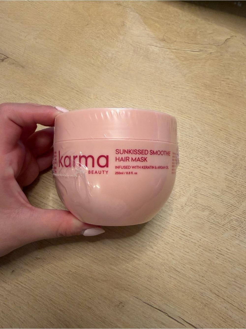 Karma Sunkissed Smoothie Hair Mask - Light Pink